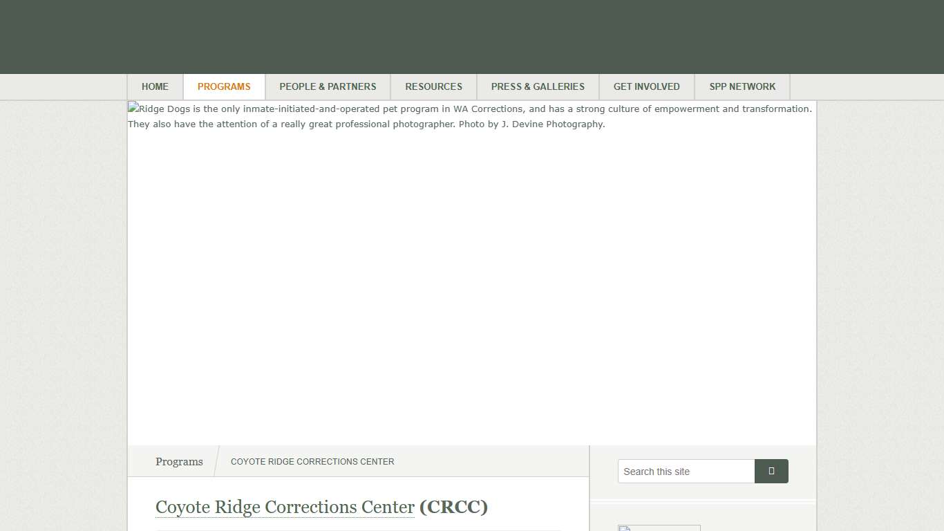 Coyote Ridge Corrections Center Sustainability in Prisons Project
